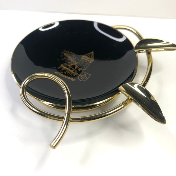 Vintage Retro Deco Atomic Ashtray Lucerne 1950's Mid-Century Modern Unique Decor - Picture 7 of 8